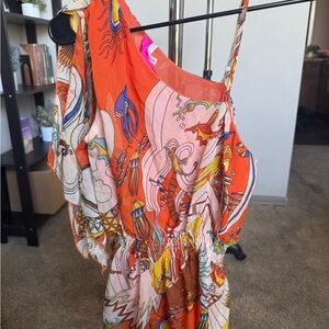 Desigual Orange and Pink Dress